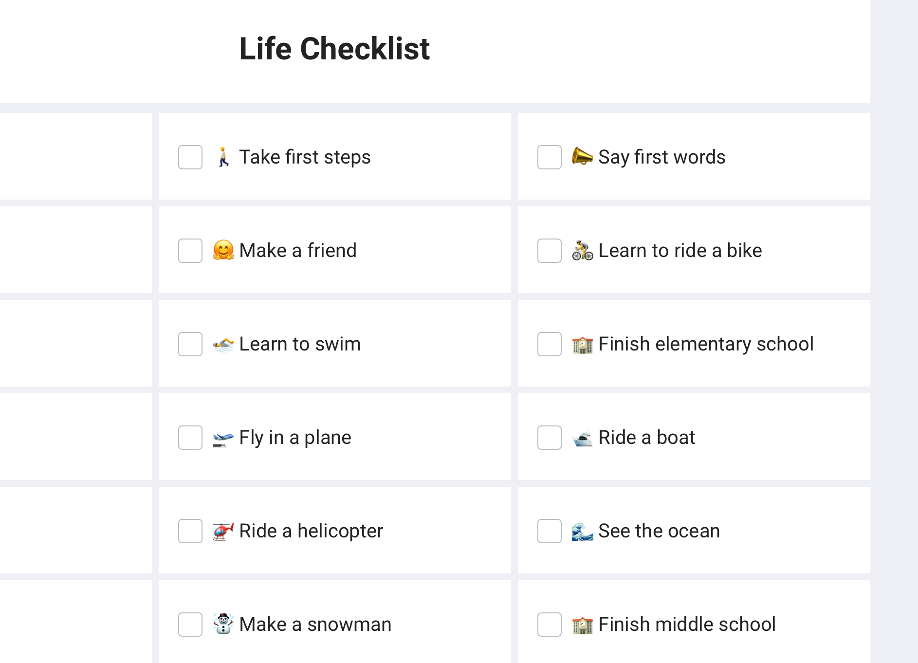 Lifes-Big-Moments-Checklist